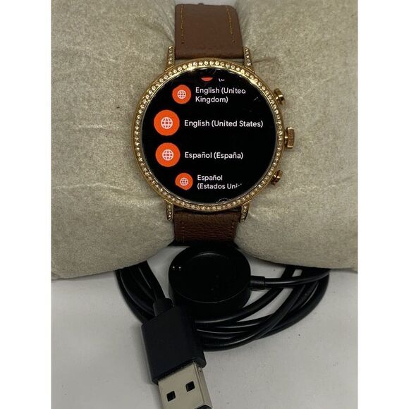 Fossil Gen 4 Authentic Digital Dial Smart Watch Custom Band FTW6021 ZA750 - Picture 1 of 12